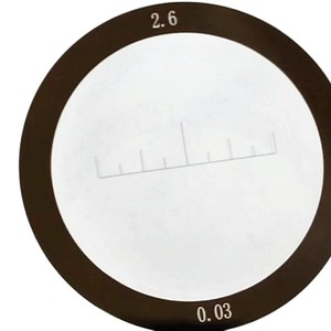 Telescope Reticle High <b>Precision</b> Optical <b>Scale</b> 6.5mm Diameter 0.02 Graduation Customizable For Scope Use - Product Image 5