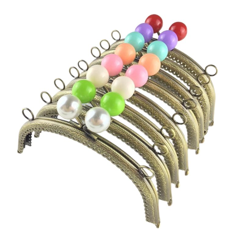 Curved Resin Candy Colored Plastic Purse Clasp Frame Buckle