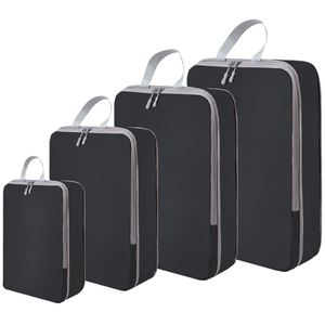 Eight-Piece Fashionable Polyester Zipper Travel Storage <b>Bag</b> Set Digital <b>Compression</b> Toiletries Luggage Waterproof 36-55L Packing - Product Image 3