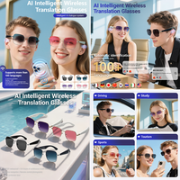 Lunettes intelligentes SENBONO GY200, assistant IA sans fil, lecture de musique, étanches IPX-6, double batterie 55 mAh, charge magnétique, tactile