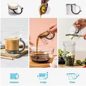 Tasse à mesurer réglable 4-en-1, tasse à mesurer tout-en-un, tasse à mesurer intégrée réglable - Product Image 2