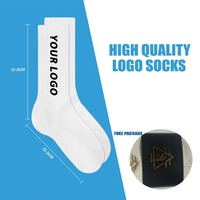 Chaussettes personnalisées avec logo 2026, adaptées aux sports unisexes toute saison, chaussettes de sport respirantes et à séchage rapide, chaussettes personnalisées