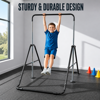 Barre de gymnastique horizontale pliable pour enfants en acier inoxydable, haute capacité de charge, réglable en hauteur, équipement de fitness junior, vente en gros
