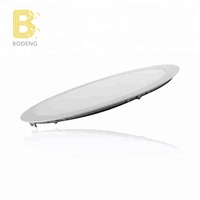 Plafonnier LED encastré rond ultra-fin sans cadre, à intensité variable, pour maison, hôtel, bureau