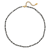Collier en pierre naturelle luxueux pour femmes, plaqué or PVD, anti-ternissement, intemporel, délicat, qualité supérieure, bijoux glamour