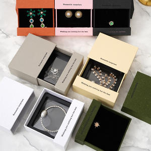 Boîte à bijoux <span class=keywords><strong>de</strong></span> luxe MY-JB26 à double fond, film PE anti-oxydation, <span class=keywords><strong>suspension</strong></span> pour collier et boucles d'oreilles - Carré Halloween - Product Image 2