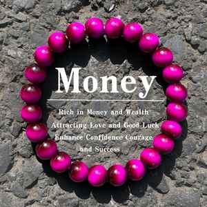 Großhandel Perlenbesetztes Künstliches Kristallarmband zur Anziehung von Liebe und Glück Tigerauge Naturstein-Armbänder als Geschenk - Product Image 6