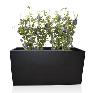 <span class=keywords><strong>Pot</strong></span> <span class=keywords><strong>de</strong></span> fleurs <span class=keywords><strong>de</strong></span> jardin extérieur en fibre <span class=keywords><strong>de</strong></span> verre, grand carré, noir mat, <span class=keywords><strong>sur</strong></span> <span class=keywords><strong>pied</strong></span> - Product Image 1