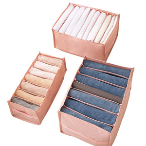 T shirt jeans underwear storage closet drawer dividers storage washable folding wardrobe clothes organizer for drawers