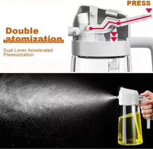 Olive Oil Dispenser Bbq Sprayer <b>Bottle</b> Glass Sauce Spray and Pour 2 in 1 Oil Spray <b>Bottle</b> - Product Image 4