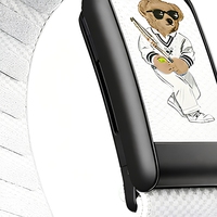 Compatible avec Whoop 5.0, bracelet de montre en tissu élastique respirant imprimé avec un ours en peluche de dessin animé