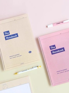 批发定制加厚线圈螺旋装订防水B5纯色可爱风格笔记本 - Product Image 5