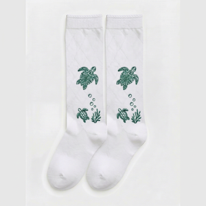 Calcetines de Compresión 20-30mmHg Antibacterianos, Soporte para Várices, Hasta la Rodilla, para Mujer, Material de Poliéster, Deportes al Aire Libre de Verano - Product Image 1