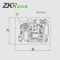 Módulo Lector RFID NFC Integrable de 13.56MHz con Antena Incorporada Compatible con Tarjetas ISO14443A/B ISO18092 con Interfaz TTL