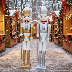 Décoration de Noël traditionnelle <span class=keywords><strong>Casse</strong></span>-<span class=keywords><strong>Noisette</strong></span> <span class=keywords><strong>grand</strong></span> soldat en argent <span class=keywords><strong>Casse</strong></span>-<span class=keywords><strong>Noisette</strong></span> doré Gros <span class=keywords><strong>Casse</strong></span>-<span class=keywords><strong>Noisette</strong></span> - Product Image 1