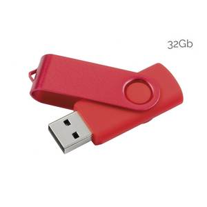 Red Swivel USB Flash Drive <b>32Gb</b> High Speed Data Storage Portable <b>Memory</b> <b>Stick</b> - Product Image 1