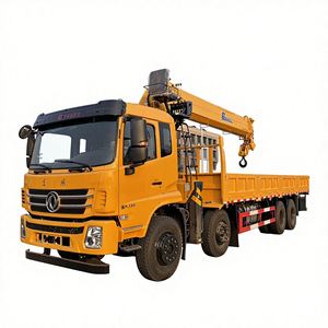 Grue sur camion Dongfeng 8x4 de 16 tonnes, grue montée sur camion, grue mobile hydraulique d'occasion, prix bas. - Product Image 1