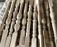 Dekorative Massivholz-Treppengeländer/Baluster/Säulen für Hotelgebrauch Traditionelles & Modernes Design 44x44x735mm Individuelle Farbe
