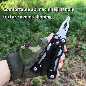 Alicates multifuncionales Alicates de bolsillo de acero inoxidable Cuchillo Herramienta de reparación de rescate de emergencia plegable versátil - Product Image 3