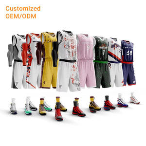 Tùy Chỉnh 100% Polyester Bóng Rổ Đồng Phục Thăng Hoa Nhanh Chóng Khô Thoáng Khí Bóng Rổ Jerseys Set - Product Image 1