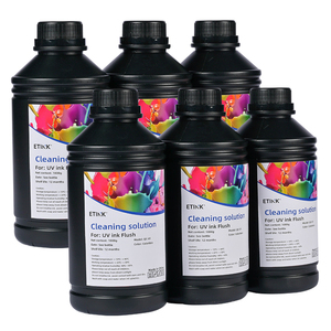 Solution de nettoyage UV pour imprimante numérique de haute qualité ETINK, compatible avec les têtes <span class=keywords><strong>d</strong></span>'impression UV à plat, modèle QC-02, 1000g/5000g - Product Image 1