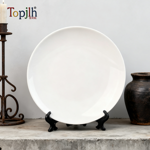 Plato de Cerámica para Sublimación 3D de 8 Pulgadas Topjlh, Venta al por Mayor para Restaurantes, Vajilla con Logotipo Personalizado en Relieve - Product Image 2