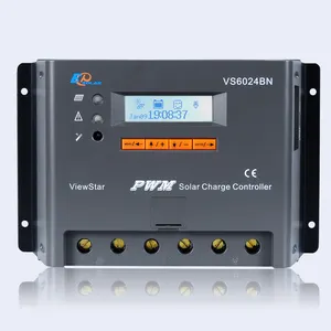 Epever VS6024BN PWM太阳能充电器控制器，用于太阳能泵控制器Dc 48v，带电池功能太阳能充电控制器10kw