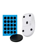 Patins de souris de jeu en PTFE avec bords incurvés 2.5D, meilleurs patins de souris pour tapis en verre, patins de souris à friction initiale nulle, contrôle amélioré.