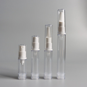 Vacuum Spray <b>Bottles</b> 5ml 10ml 15ml With <b>Pump</b> Head For Cosmetic Lotion Eye Cream Packaging Cylinder Clear - Product Image 1