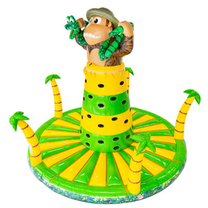 Structure gonflable mur d'<span class=keywords><strong>escalade</strong></span> et toboggan à thème gorille de la jungle pour aire de jeux commerciale pour enfants - Product Image 2