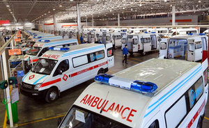 Nouvelle <span class=keywords><strong>ambulance</strong></span> de transport de patients Diesel V348 à toit surélevé avec transmission automatique, secours médical et pression négative - Product Image 3