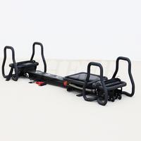 Reformer de Pilates en aluminium, capacité de charge de 300 lb, idéal pour les studios professionnels, option de logo personnalisé et de couleur de cuir offerte