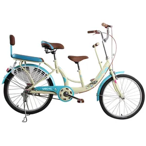 Bicicletta Tandem da 26 Pollici <span class=keywords><strong>per</strong></span> Touring e Conferenze, <span class=keywords><strong>Bici</strong></span> da Spiaggia 700c <span class=keywords><strong>per</strong></span> Gite Turistiche, Bicicletta Familiare <span class=keywords><strong>per</strong></span> Tour in Città - Product Image 1