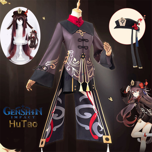 Genshin Impact Hutao <span class=keywords><strong>Cosplay</strong></span> Costume Uniforme Perruque <span class=keywords><strong>Cosplay</strong></span> Anime Jeu <span class=keywords><strong>Hu</strong></span> <span class=keywords><strong>Tao</strong></span> Style Chinois Costumes d'Halloween pour Femmes - Product Image 1