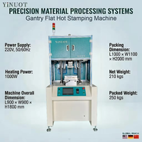 Nouvelle machine de marquage à chaud YiNUOT, construction en aluminium, compatible avec le moulage par injection en ligne, gaufrage de logo personnalisé