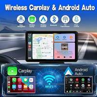 Navigator GPS Portabel Layar Sentuh HD IPS 10,26 inci dengan Kamera Mundur Berputar, CarPlay Nirkabel & Speaker Terintegrasi - Cocok untuk Semua Mobil