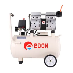 Edon 220 voltagem, 550w 25l óleo livre silencioso compressor de ar