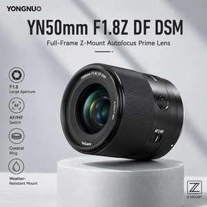 Yongnuo YN เลนส์ Df DSM F1.8Z 50มม. สำหรับ <span class=keywords><strong>Nikon</strong></span> <span class=keywords><strong>Z</strong></span> Mount ฟูลเฟรมออโต้โฟกัสเลนส์ถ่ายภาพบุคคลมาตรฐานสำหรับกล้องมิเรอร์เลส - Product Image 1