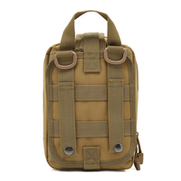 Trousse de Premiers Soins IFAK pour Camping Randonnée Chasse, Pochette Molle EDC de Survie, Kit Médical Tactique d'Urgence, Sac Banane