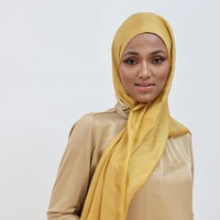 Hijab en soie pure 100% douce, blanc uni, foulard musulman, écharpe fluide pour femmes, mode modeste, usage quotidien