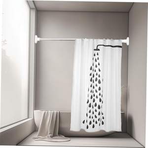 <span class=keywords><strong>Tringle</strong></span> à <span class=keywords><strong>rideau</strong></span> <span class=keywords><strong>de</strong></span> douche longue tension Installation facile moderne télescopique en acier inoxydable robuste aucun perçage requis pour la <span class=keywords><strong>salle</strong></span> <span class=keywords><strong>de</strong></span> <span class=keywords><strong>bain</strong></span> - Product Image 6
