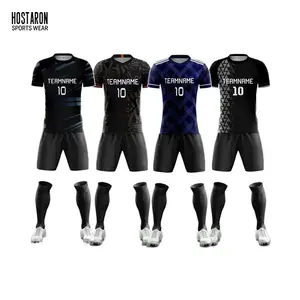 HOSTARON Jersey sepak bola Retro pabrik kaus sepak bola kustom Jersey sepak bola kaus kaki Futebol Maillot