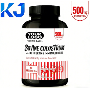 <span class=keywords><strong>Capsules</strong></span> de <span class=keywords><strong>colostrum</strong></span> bovin avec immunoglobuline et lactoferrine |   Complément alimentaire pour soutenir l'immunité chez les adultes |   Marque privée - Product Image 1