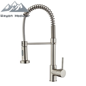 Robinet de <span class=keywords><strong>cuisine</strong></span> commercial noir mat Wayon avec douchette à ressort, <span class=keywords><strong>mitigeur</strong></span> intelligent à arc haute pour évier de <span class=keywords><strong>cuisine</strong></span> - Product Image 5