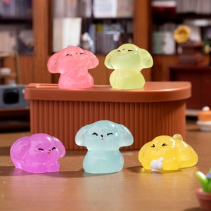 Popular Eco-Friendly Hand-painted Puppy Resin Crafts Animals Resin Ornament Glow in Dark Resin <b>Charms</b> for <b>Phone</b> Cases - Product Image 3