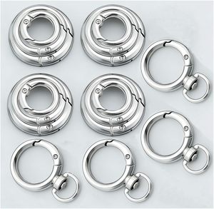 HOLAILS PCS Metal Spring O Ring Set Mixed Sizes Round Carabiner Keychain <b>Snap</b> <b>Hooks</b> For Key Rings Bags Dog Tags Buckle Paracord - Product Image 1