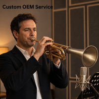 Custom Precision Brass Deep Drawn Spinning Flared Trumpet Bell Parts Musical Instruments OEM Service