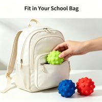 Logo personnalisé en silicone pour Fidget Ball OEM, motif cube 3D, jouet anti-stress à presser pour adultes