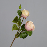 Fleurs artificielles, roses artificielles au toucher réel pour mariage, décoration de mariage et de la maison
