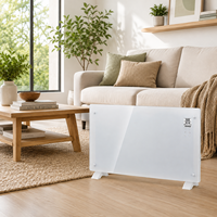 Radiateur électrique autonome intelligent à commande numérique avec panneau en verre pour salle de loisirs